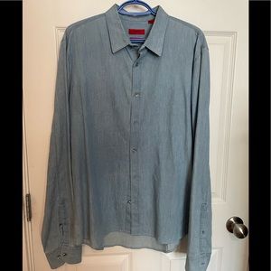 Hugo boss denim dress shirt, XL